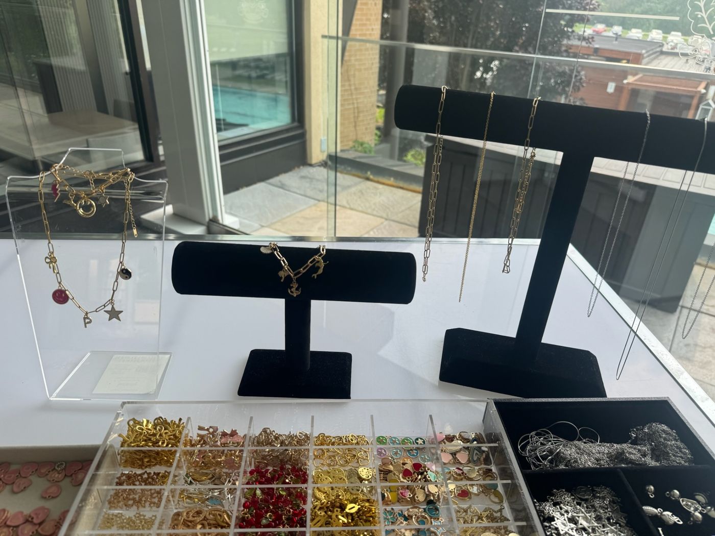Outdoor Patio Jewelry Bar
